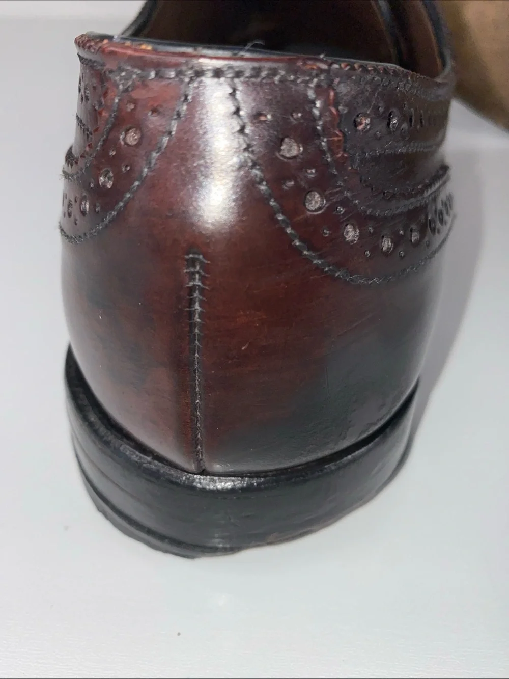 Allen Edmonds Sanford 5297 Shell Cordovan Burgundy‎ Cap Toe Men’s 9D Vintage 95